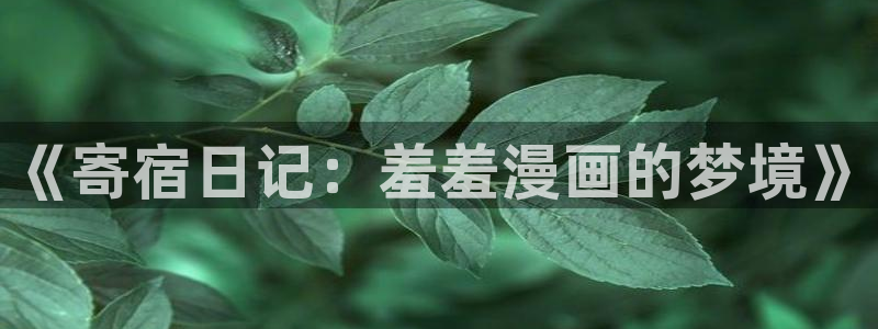 #omofun：《寄宿日记：羞羞漫画的梦境》